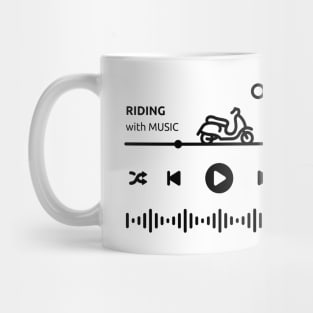 Riding with Music Mug